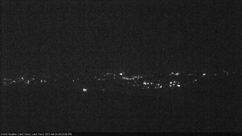 Lake Travis webcam, April 24, 2021 9:25 PM CT