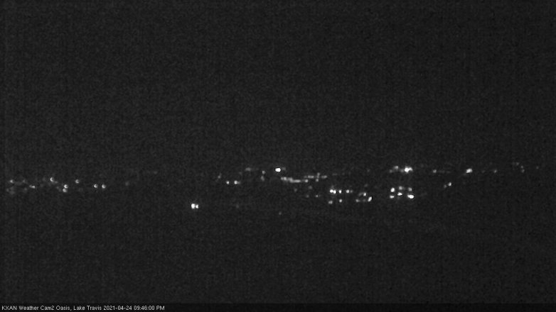 Lake Travis webcam, April 24, 2021 9:45 PM CT