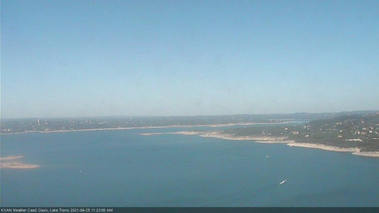 Lake Travis webcam, April 25, 2021 11:25 AM CT