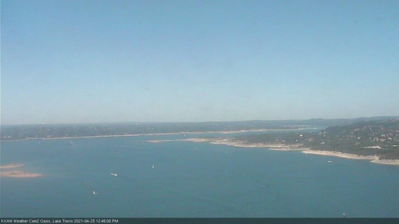 Lake Travis webcam, April 25, 2021 12:45 PM CT