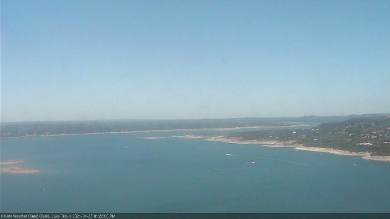Lake Travis webcam, April 25, 2021 1:25 PM CT