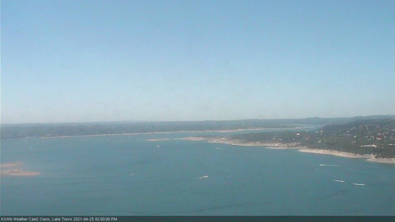 Lake Travis webcam, April 25, 2021 2:00 PM CT