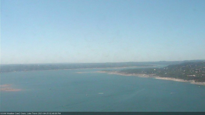 Lake Travis webcam, April 25, 2021 2:45 PM CT