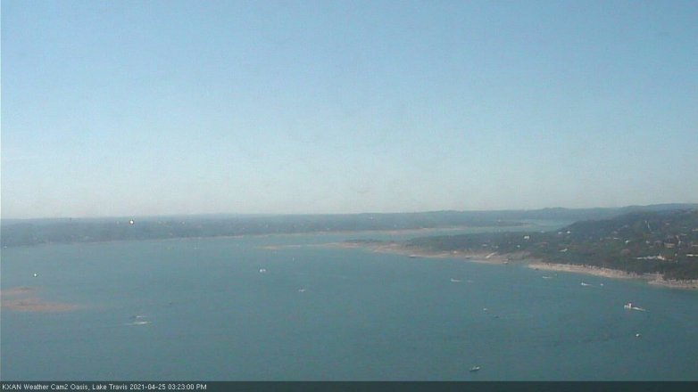 Lake Travis webcam, April 25, 2021 3:25 PM CT