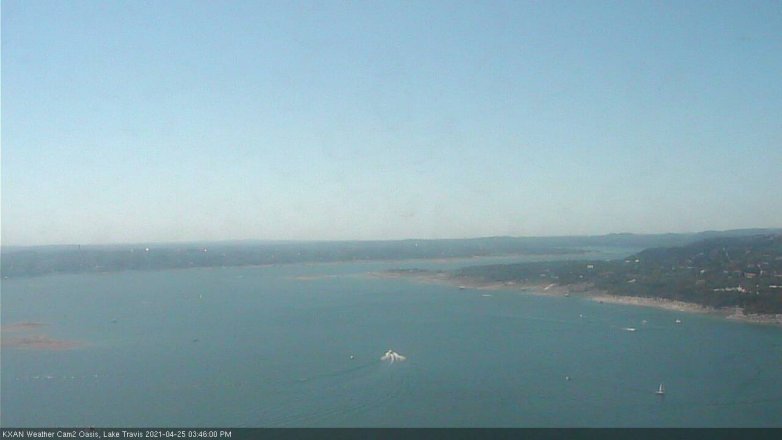 Lake Travis webcam, April 25, 2021 3:45 PM CT