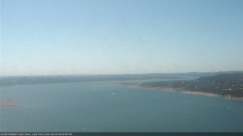Lake Travis webcam, April 25, 2021 4:00 PM CT