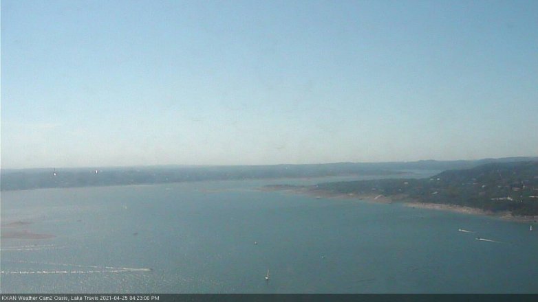 Lake Travis webcam, April 25, 2021 4:25 PM CT