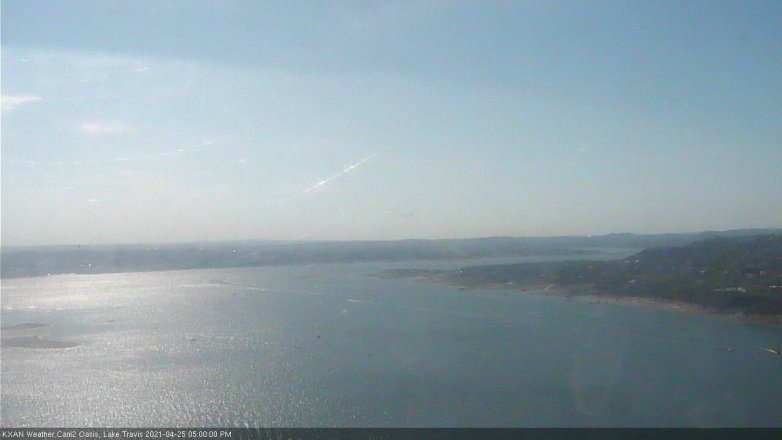 Lake Travis webcam, April 25, 2021 5:00 PM CT