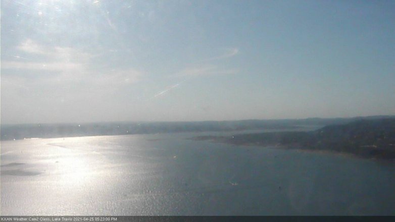 Lake Travis webcam, April 25, 2021 5:25 PM CT