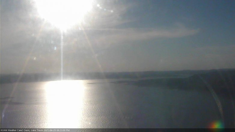 Lake Travis webcam, April 25, 2021 6:25 PM CT