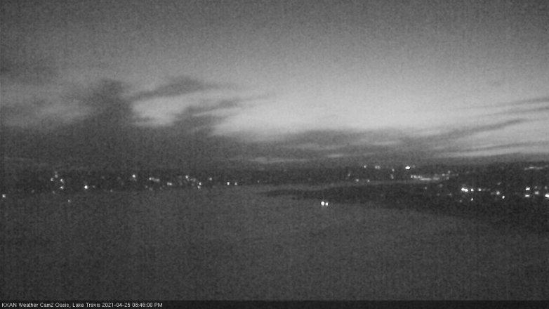 Lake Travis webcam, April 25, 2021 8:45 PM CT