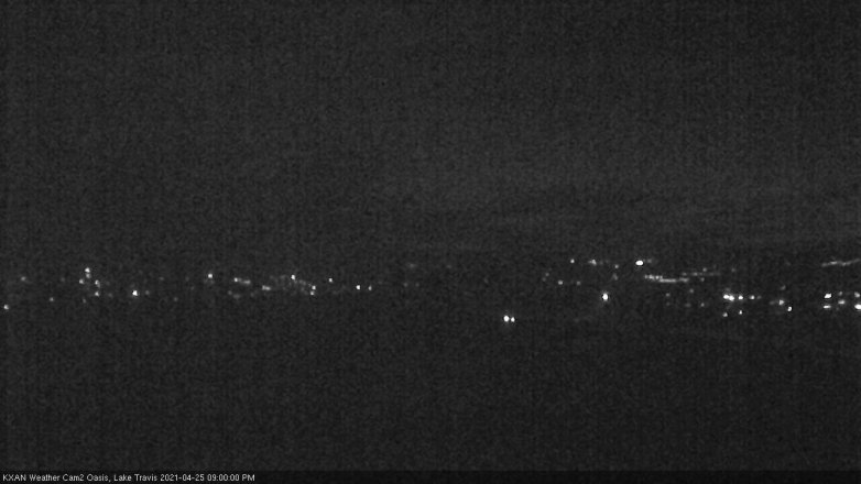 Lake Travis webcam, April 25, 2021 9:00 PM CT
