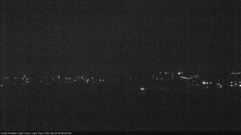 Lake Travis webcam, April 25, 2021 9:45 PM CT