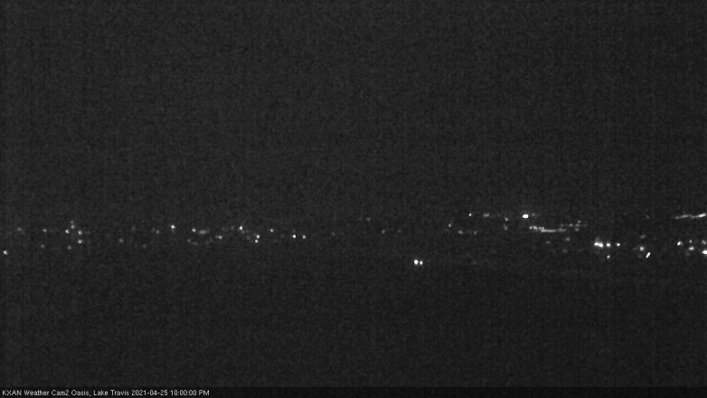 Lake Travis webcam, April 25, 2021 10:00 PM CT