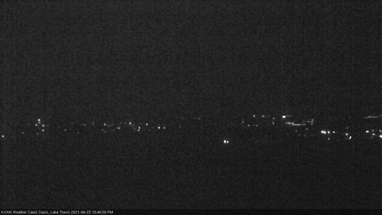 Lake Travis webcam, April 25, 2021 10:45 PM CT