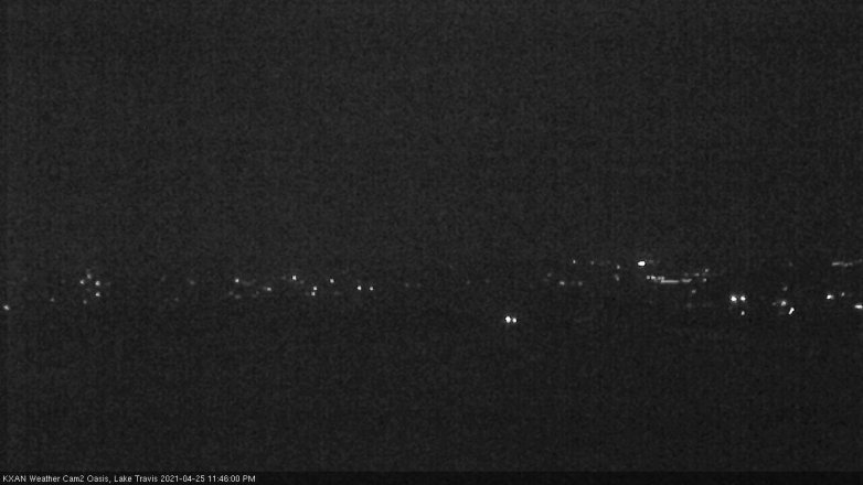 Lake Travis webcam, April 25, 2021 11:45 PM CT