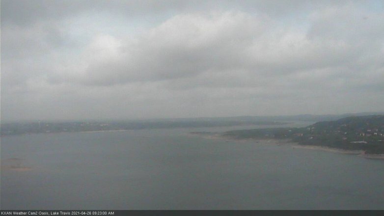 Lake Travis webcam, April 26, 2021 9:25 AM CT