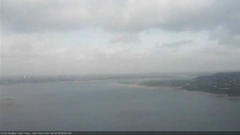 Lake Travis webcam, April 26, 2021 9:45 AM CT