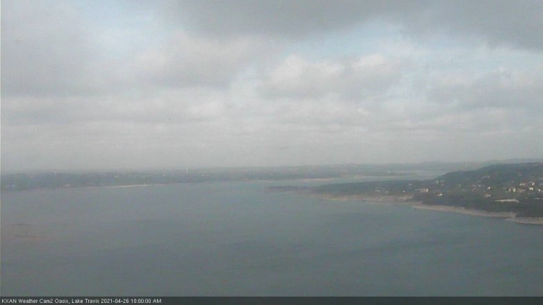 Lake Travis webcam, April 26, 2021 10:00 AM CT