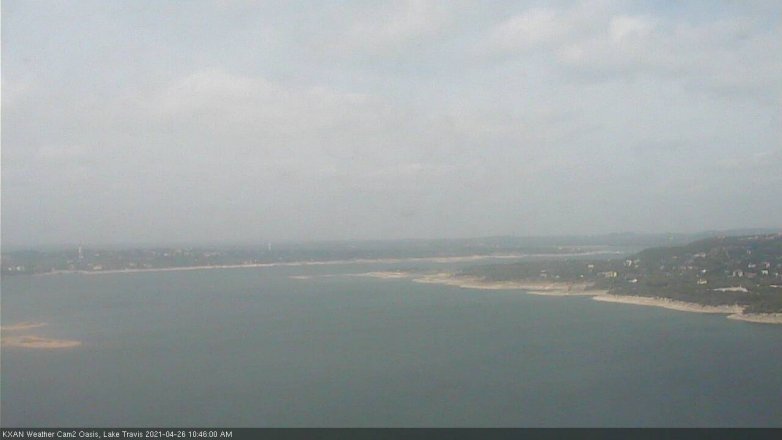 Lake Travis webcam, April 26, 2021 10:45 AM CT