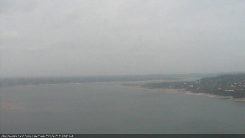 Lake Travis webcam, April 26, 2021 11:25 AM CT