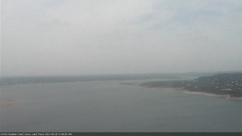 Lake Travis webcam, April 26, 2021 11:45 AM CT