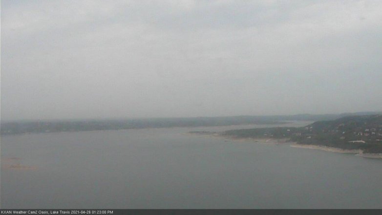Lake Travis webcam, April 26, 2021 1:25 PM CT