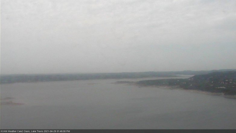 Lake Travis webcam, April 26, 2021 1:45 PM CT