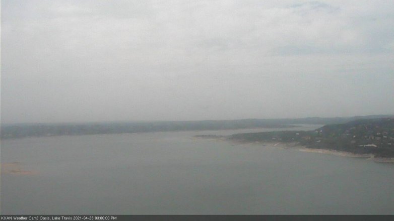 Lake Travis webcam, April 26, 2021 3:00 PM CT