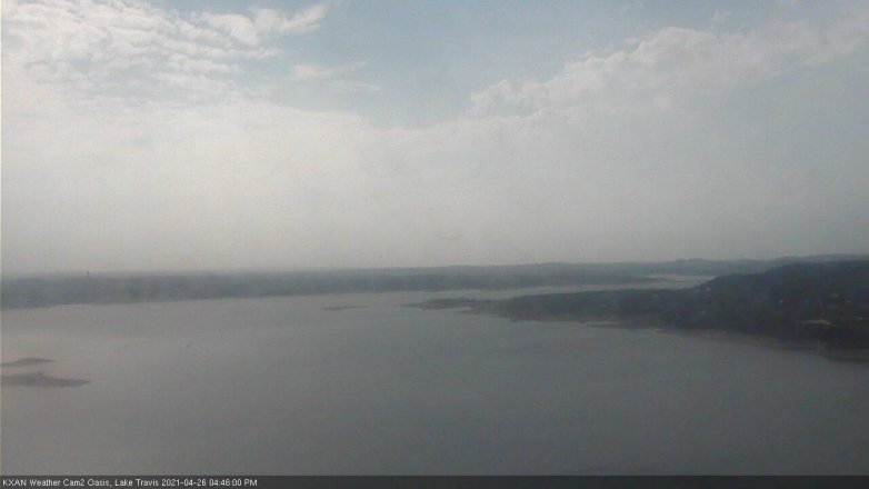 Lake Travis webcam, April 26, 2021 4:45 PM CT