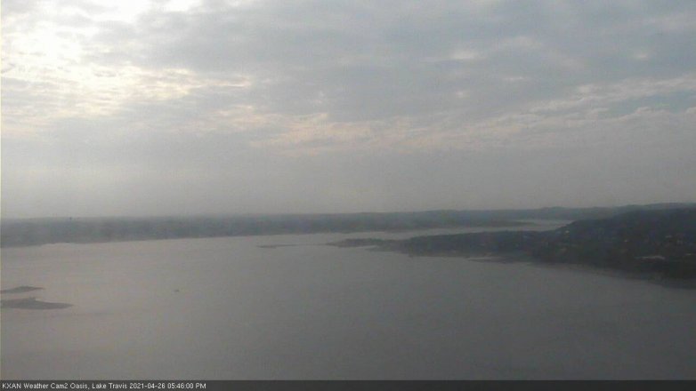 Lake Travis webcam, April 26, 2021 5:45 PM CT