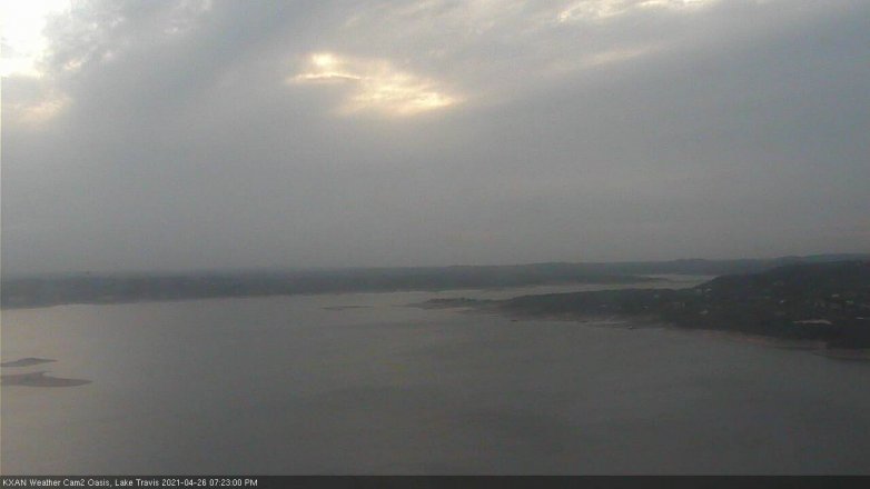 Lake Travis webcam, April 26, 2021 7:25 PM CT