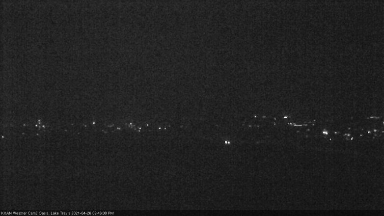 Lake Travis webcam, April 26, 2021 9:45 PM CT