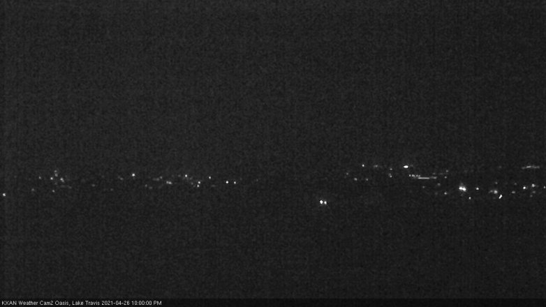 Lake Travis webcam, April 26, 2021 10:00 PM CT