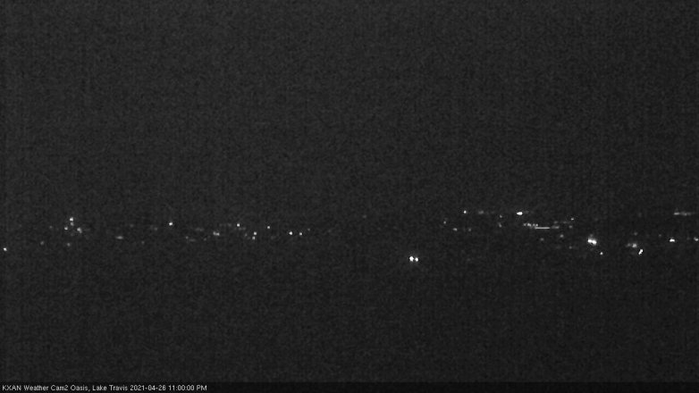 Lake Travis webcam, April 26, 2021 11:00 PM CT