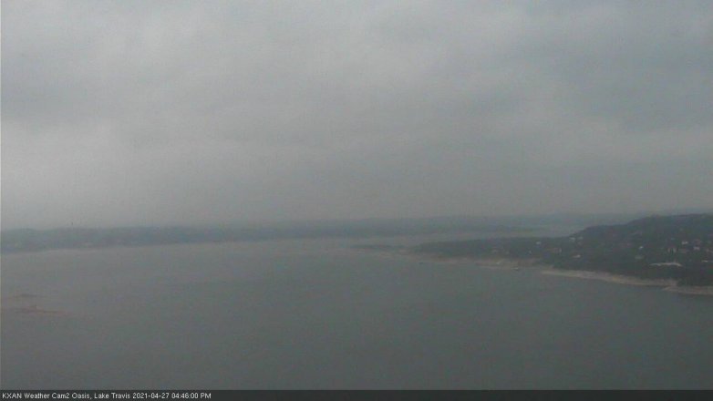 Lake Travis webcam, April 27, 2021 4:45 PM CT