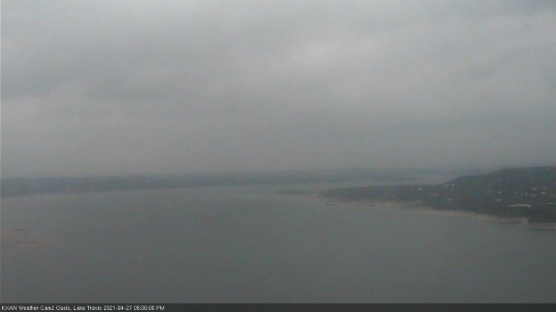 Lake Travis webcam, April 27, 2021 5:00 PM CT