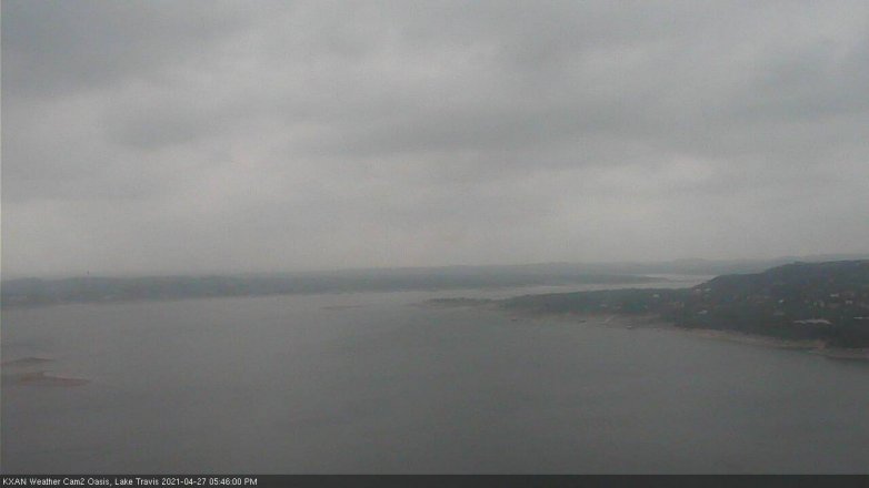 Lake Travis webcam, April 27, 2021 5:45 PM CT