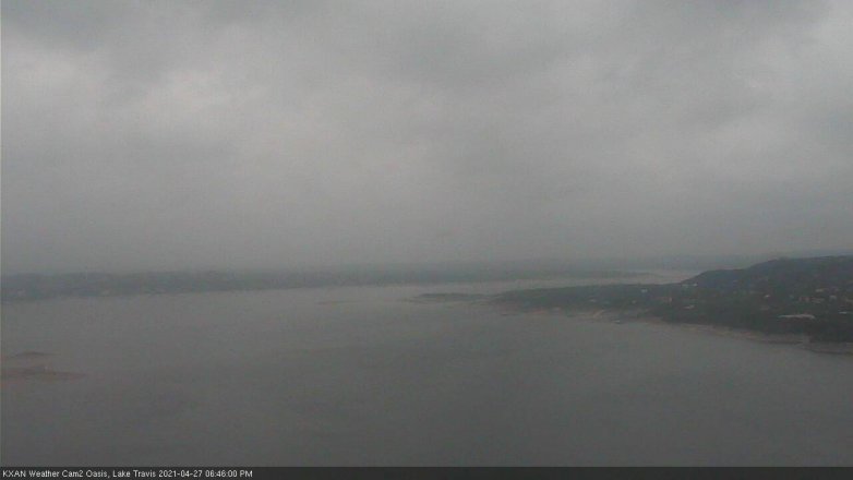Lake Travis webcam, April 27, 2021 6:45 PM CT