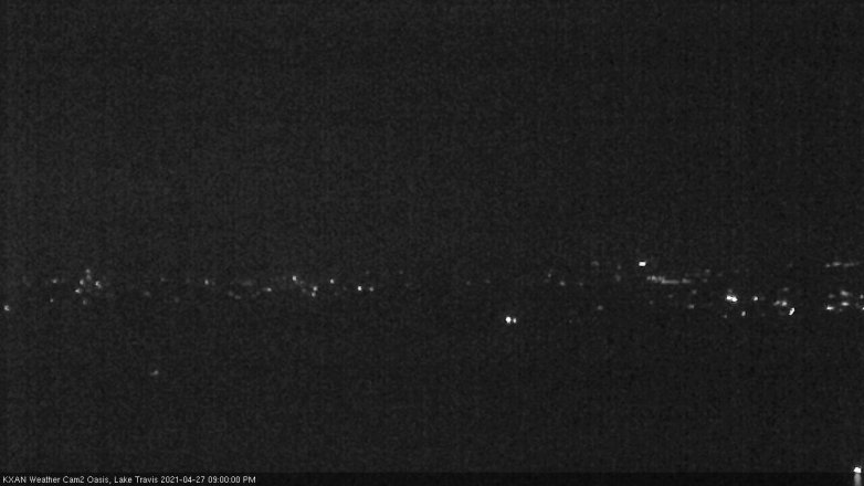 Lake Travis webcam, April 27, 2021 9:00 PM CT
