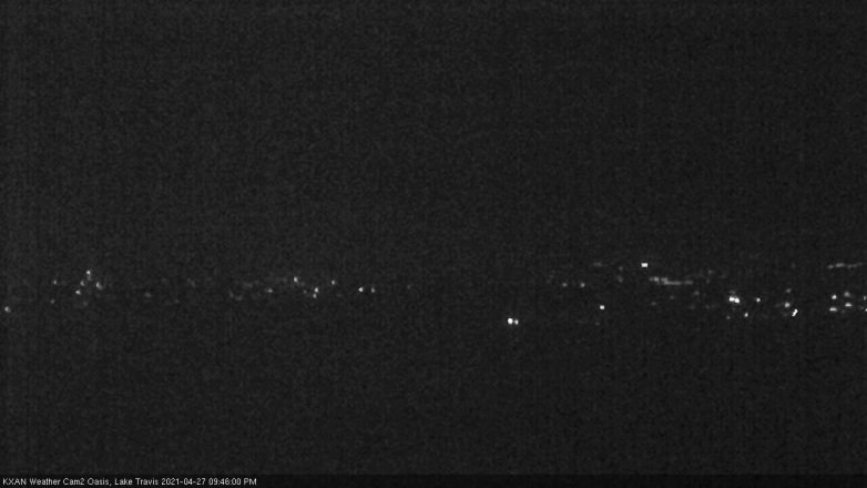 Lake Travis webcam, April 27, 2021 9:45 PM CT