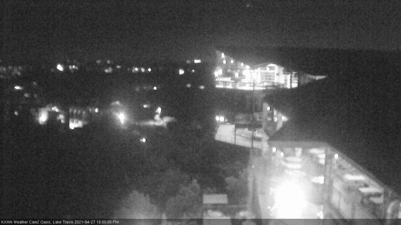 Lake Travis webcam, April 27, 2021 10:00 PM CT