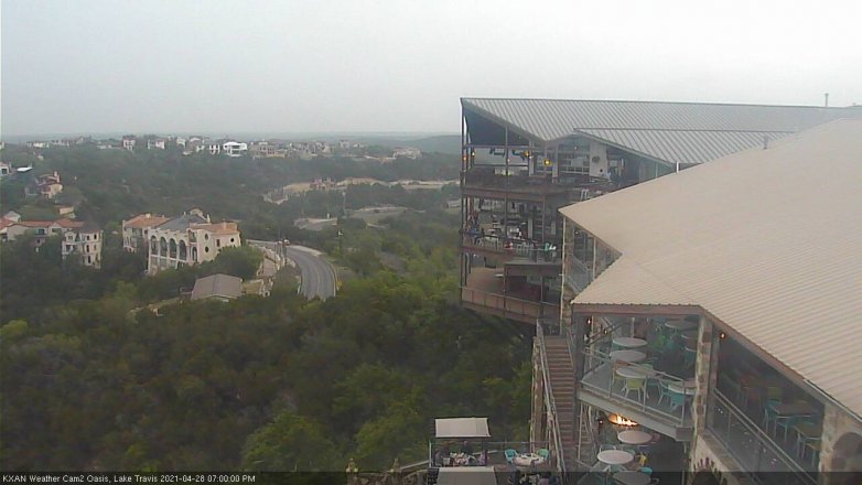 Lake Travis webcam, April 28, 2021 7:00 PM CT