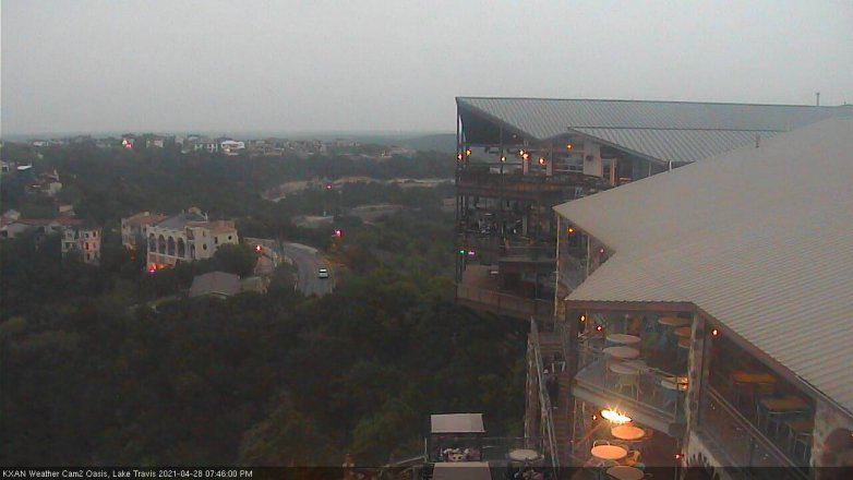 Lake Travis webcam, April 28, 2021 7:45 PM CT