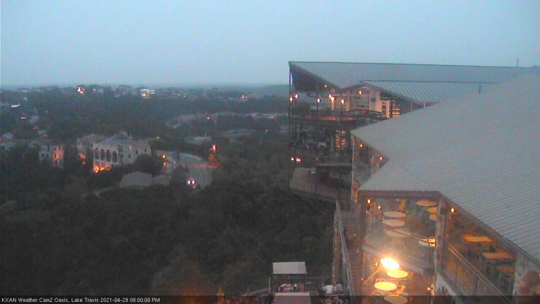 Lake Travis webcam, April 28, 2021 8:00 PM CT