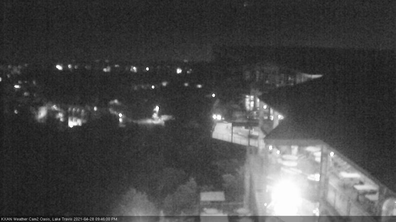 Lake Travis webcam, April 28, 2021 9:45 PM CT