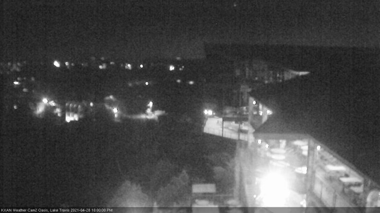 Lake Travis webcam, April 28, 2021 10:00 PM CT