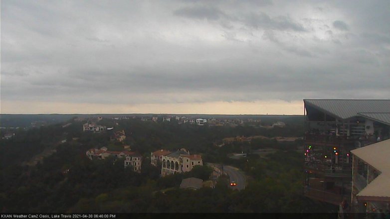 Lake Travis webcam, April 30, 2021 6:45 PM CT