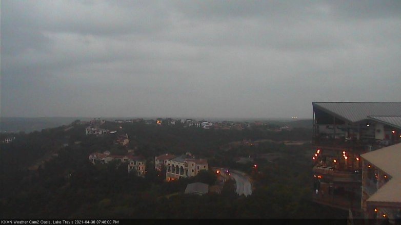 Lake Travis webcam, April 30, 2021 7:45 PM CT