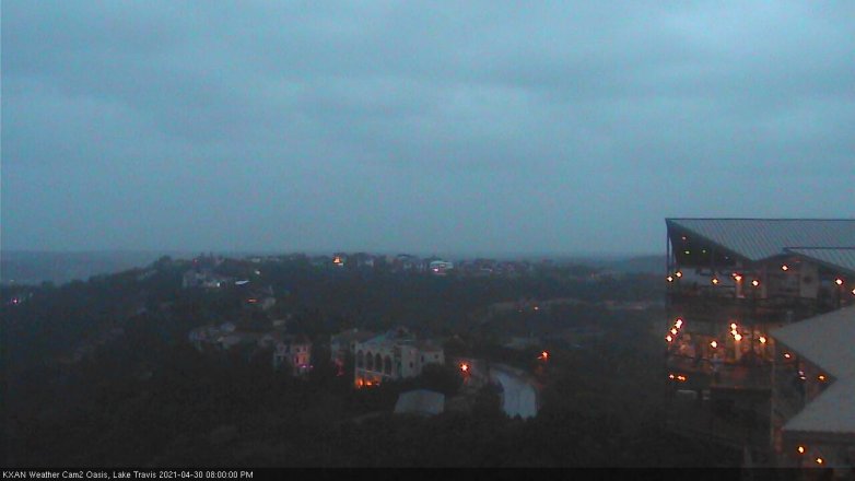 Lake Travis webcam, April 30, 2021 8:00 PM CT